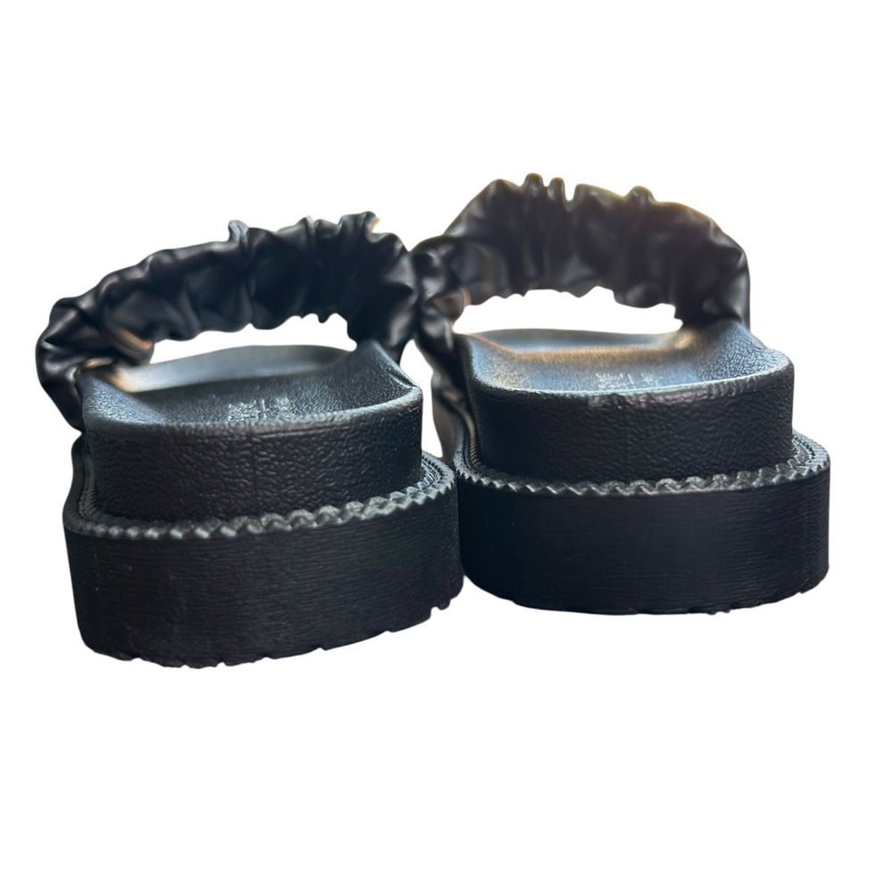 Catherine Malandrino Bubble Puff Slides Sandals Womens Sz 8 Black Casual Comfort - Picture 8 of 9